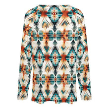 Load image into Gallery viewer, Baha Ranch Western Aztec Long Sleeve Top
