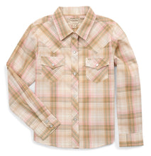 Load image into Gallery viewer, The Girls Buttermilk Plaid Granddaddy Western Snap Shirt
