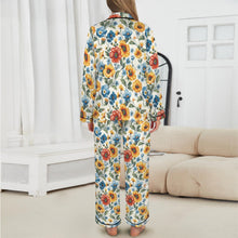 Load image into Gallery viewer, Colores De Mexico Spring Florals Satin Pajamas
