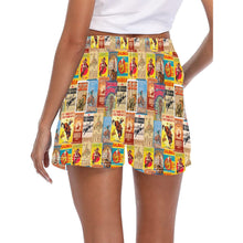 Load image into Gallery viewer, Women's Vintage Rodeo Poster Beach Board Shorts
