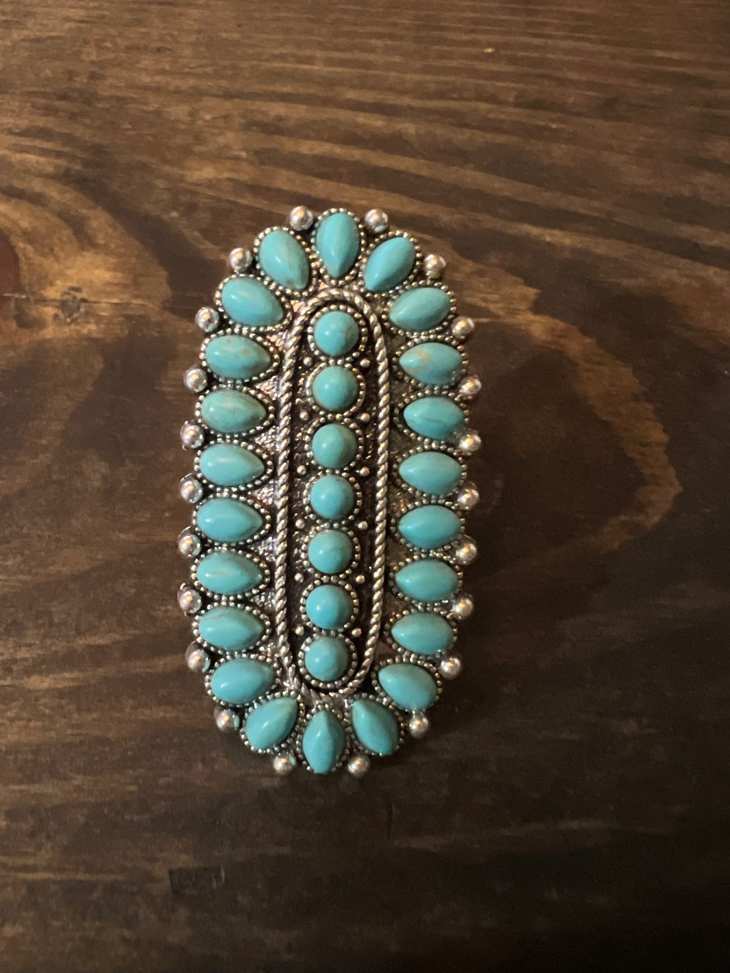 Turquoise pendant ring