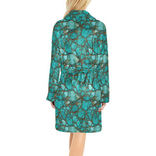 Load image into Gallery viewer, All Turquoise Women&#39;s Bath Robe
