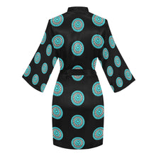 Load image into Gallery viewer, Turquoise Concho Women&#39;s Lounge Kimono Robe
