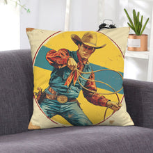 Load image into Gallery viewer, Baha Ranch Rodeo Cowboy Velvety Soft Pillow Case Made in America
