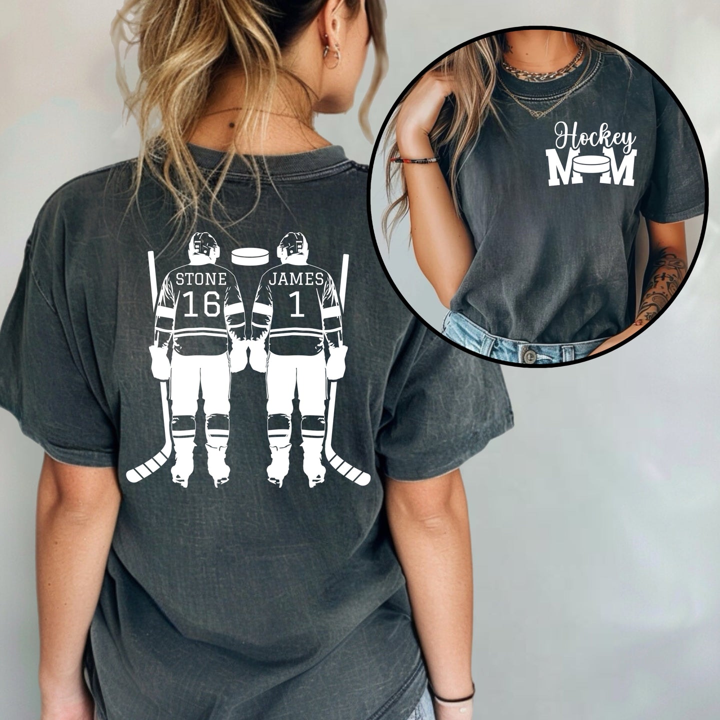 * CUSTOM * HOCKEY / FRONT & BACK