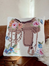 Load image into Gallery viewer, The Floral Saddle Hook Pillow
