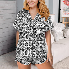 Load image into Gallery viewer, Talavera Tile Mexican Print Southwest Satin Pajamas

