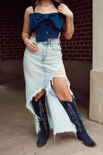Load image into Gallery viewer, Bowen Denim Top LARGE
