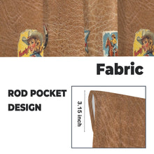 Load image into Gallery viewer, Vintage Cowgirl Window Curtains 28&quot;x40&quot; (2-Piece) Made in America
