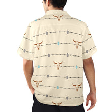 Load image into Gallery viewer, Baha Ranch Barbwire Aztec Hawaiian Shirt Made in America
