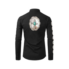 Load image into Gallery viewer, Turquoise Concho Men&#39;s Western Button Up
