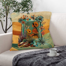 Load image into Gallery viewer, Colores de Mexico Fantasia Throw Pillow Case 18x18inch Made In America
