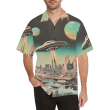 Load image into Gallery viewer, Baha Ranch Retro Pop Western Space Cowboy Camp Shirt
