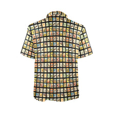 Load image into Gallery viewer, Cowboy Collage Men's Western Polo Style Shirt
