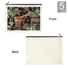 Load image into Gallery viewer, Baha Ranch Western Cosmetic Bag Pack of 5 Made in America
