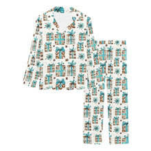 Load image into Gallery viewer, Turquoise Christmas Presents Women&#39;s Western Pajamas
