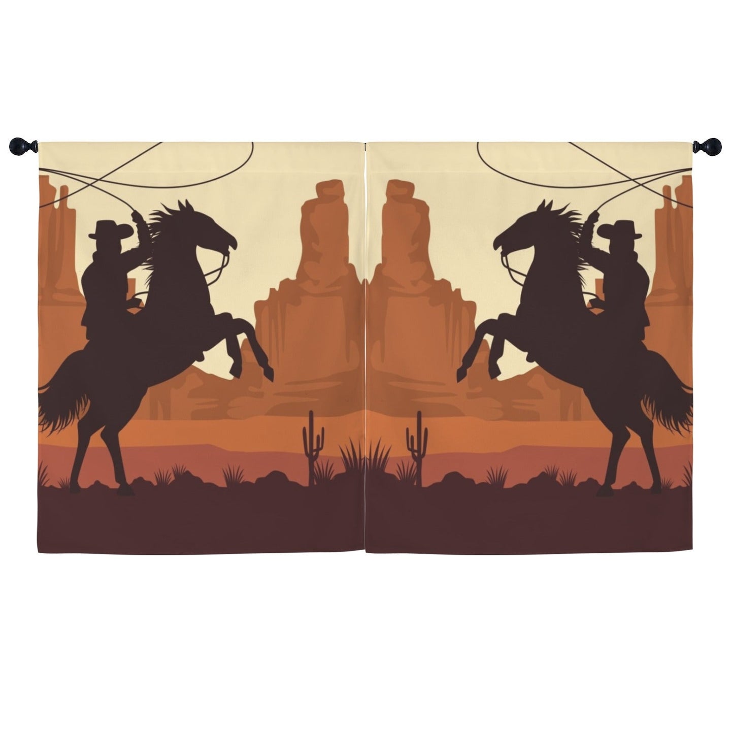 Desert Cowboy Curtains 52