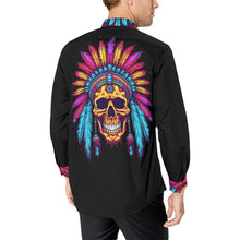 Load image into Gallery viewer, Indian Skull Unisex Western Button Up Shirt
