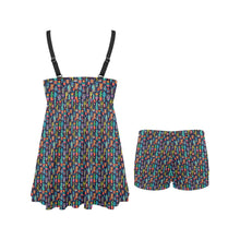 Load image into Gallery viewer, Crazy Cactus Lady Swim Dress &amp; Shorts Set
