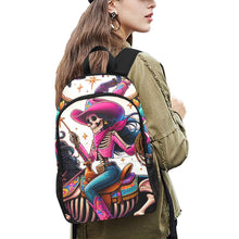 Load image into Gallery viewer, Skeleton Cowgirl Backpack
