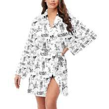 Load image into Gallery viewer, Ranch Life Women's Belted Satin Feel Dressing Lounge Robe
