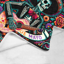 Load image into Gallery viewer, Cinco De Mayo Dia de los Muertes Throw Blanket Ultra-Soft Micro Fleece Blanket 60" x 80" Made in America
