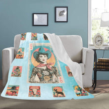 Load image into Gallery viewer, Baha Ranch Cowgirl Queen Blanket Ultra-Soft Micro Fleece Blanket 60" x 80" Made in America
