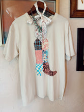 Load image into Gallery viewer, The Quilted Print Cowboy Boot T-Shirt
