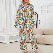 Load image into Gallery viewer, Colores De Mexico Spring Florals Satin Pajamas
