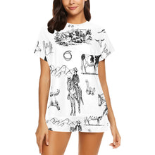 Load image into Gallery viewer, Ranch Life Women&#39;s Short and Top Pajama Set
