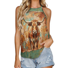 Load image into Gallery viewer, Baha Ranch Lonely Bull Western Tank Top
