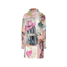 Load image into Gallery viewer, Danilo Painted Cowgirl Minky Soft Fleece Robe
