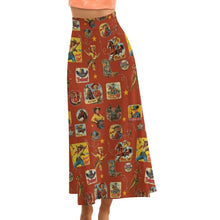 Load image into Gallery viewer, Vintage Cowgirl Collage Western Maxi Skirt
