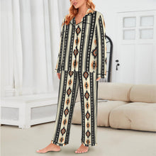Load image into Gallery viewer, Colores de Mexico Southwestern Aztec Satin pajamas
