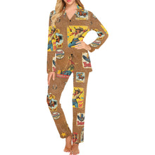 Load image into Gallery viewer, Vintage Cowgirl Collage Pajama Set
