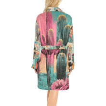 Load image into Gallery viewer, Baha Ranch Honky Tonk Kitsch Desert Vibes Minky Fleece Robe

