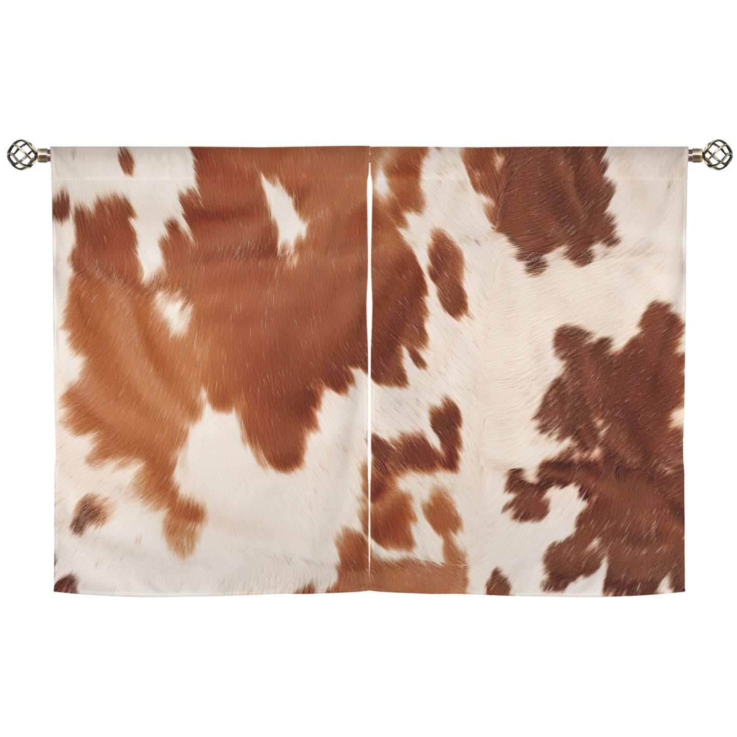 Cowhide Print Window Curtains 28