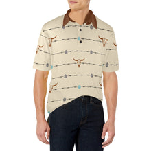 Load image into Gallery viewer, Baha Ranch Barbwire Aztec Polo Shirt
