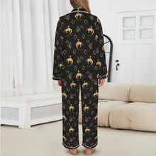 Load image into Gallery viewer, All Cowboy Western Satin Long Pajamas
