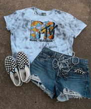 Load image into Gallery viewer, Upcycled By Katie: MTV Music Television Tee – Hand-Bleached One-of-a-Kind (2XL) Shirt
