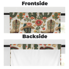 Load image into Gallery viewer, Cactus and Boots Curtains 28"x40" (2-Piece) Made in America
