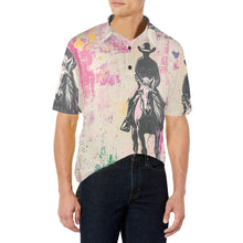 Load image into Gallery viewer, Baha Ranch Retro Pop Western Trail Ride Polo Shirt

