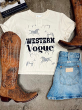 Load image into Gallery viewer, Wild Horses Western Vogue Cropped T-Shirt
