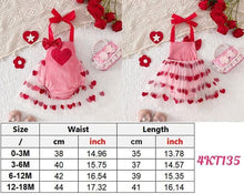Load image into Gallery viewer, Kids Valentines Day Velvet Jumpsuit - Please read description
