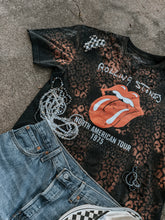 Load image into Gallery viewer, Handmade by me Upcycled Rolling Stones Bleached Leopard Tour Tee (One of a Kind)
