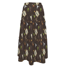 Load image into Gallery viewer, Western Symbols Tiered Prairie Maxi Skirt

