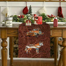 Load image into Gallery viewer, 7 Pieces Rustic Ranch Western Cowboy Table Runner and Placemats Set Made in USA
