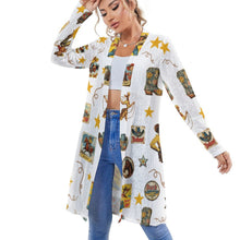 Load image into Gallery viewer, Vintage Cowgirl Collage Western Lightweight Cardigan

