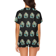 Load image into Gallery viewer, Turquoise Naja Women&#39;s Pajama Short Set
