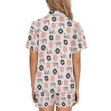 Load image into Gallery viewer, Longhorn Floral Women&#39;s Western Pajama Set
